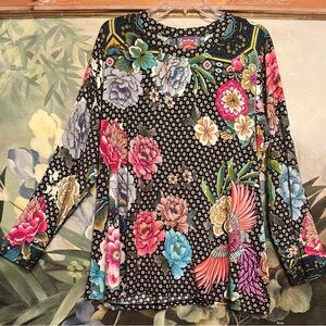 Johnny Was NWT Fagan Crew Neck Swing Tee Size XXL